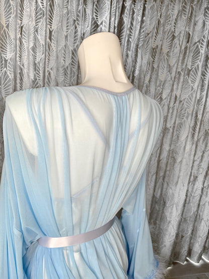 Blue Hollywood vintage style robe